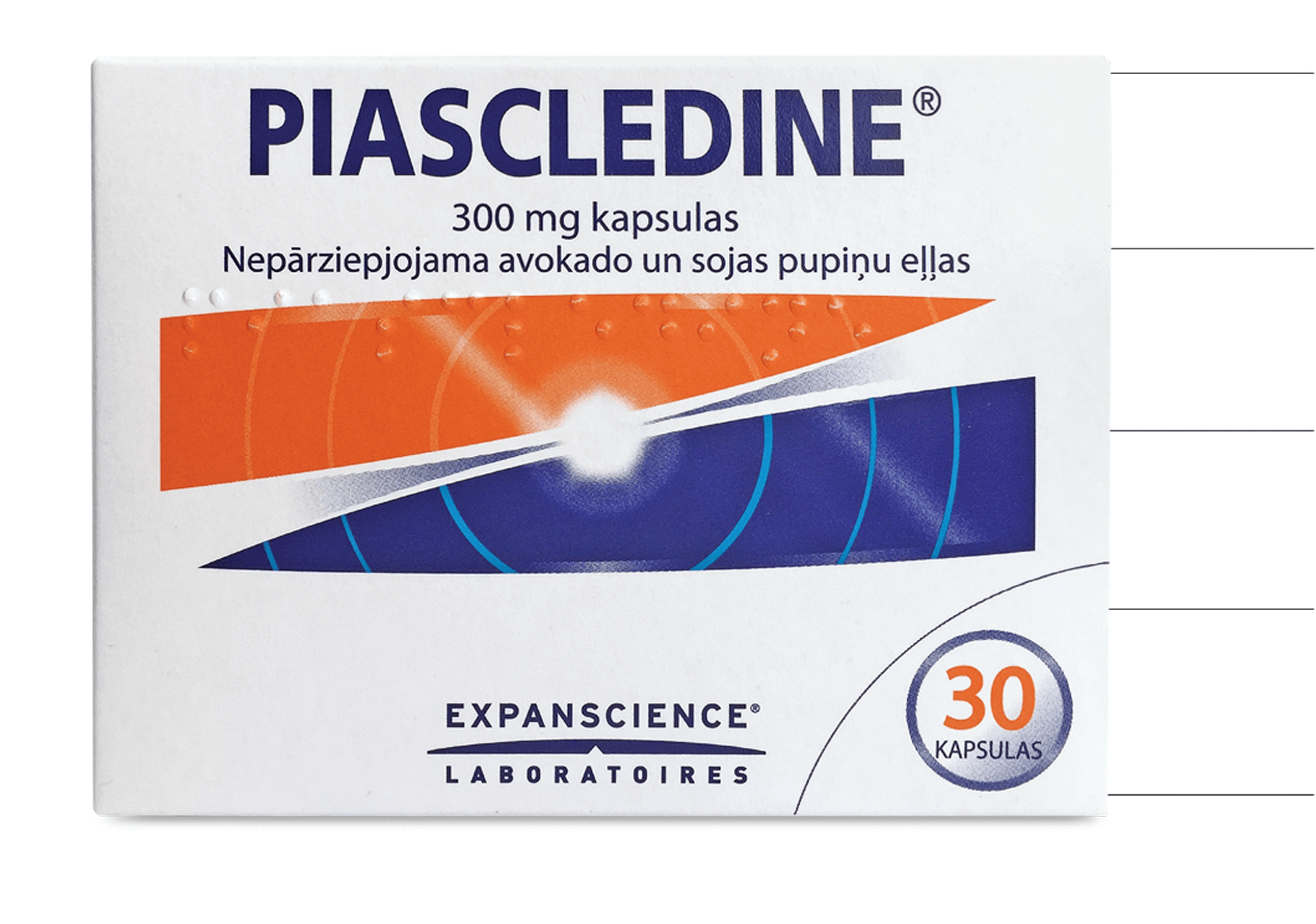 Piasclédine 300 kastītes 30, 60, 90 kapsulās